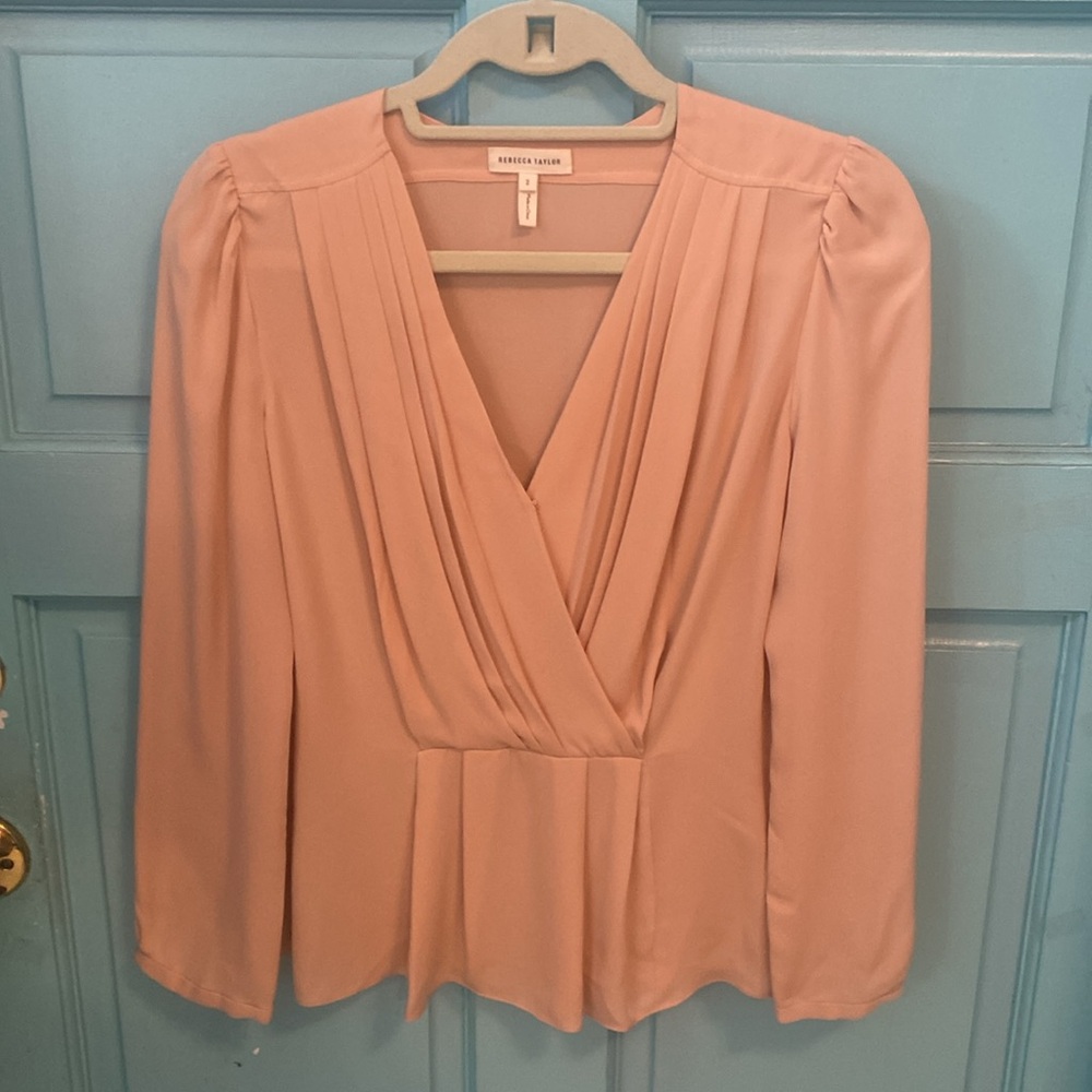 This long sleeve blousee is by Rebecca Taylor & is made of 100% silk. #28